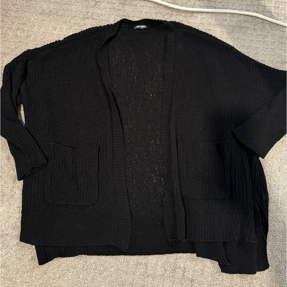 Black cardigan